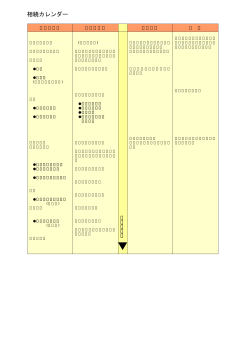 相続発生後の手続きとタイムスケジュール （157KB）