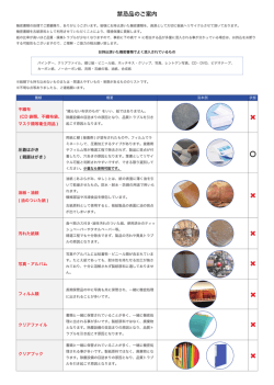 禁忌品のご案内