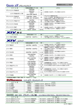 利用料金表