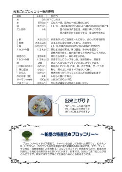 まるごとブロッコリー巻き寿司