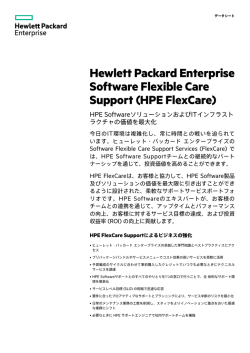 Hewlett Packard Enterprise Software Flexible Care Support (HPE