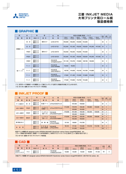 三菱INK JET MEDIA 大判プリンタロール紙 製品価格表