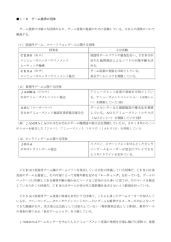 ゲーム業界の団体