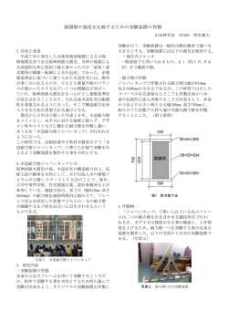 耐震壁の強度を比較するための実験装置の作製（梗概）