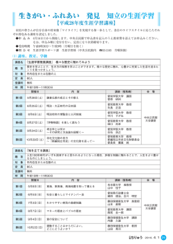 24-26 平成28年度生涯学習講座（PDF：510.6KB）