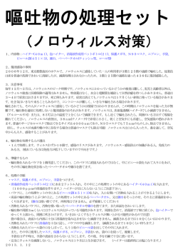 嘔吐物の処理セット