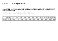 D コース リスク管理コース