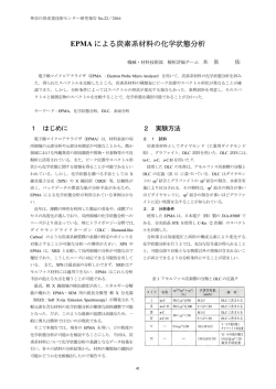 EPMA による炭素系材料の化学状態分析