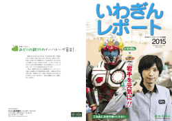 （平成27年3月期）版 いわぎんレポート2015（情報編）