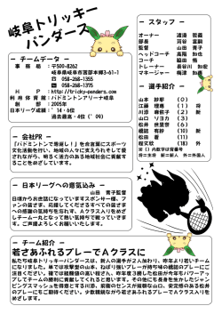 岐阜トリッキー パンダース