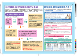 特定健診・特定保健指導の対象者 特定健診・特定保健指導の