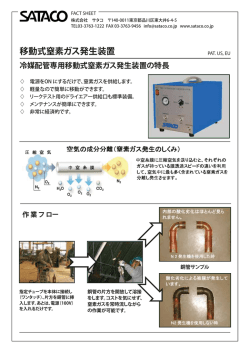 移動式窒素ガス発生装置SCF-6T