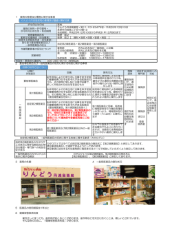 薬局・薬品の規約事項について