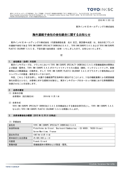 PDFファイル - 東洋インキSCホールディングス