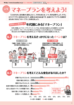 特集 マネープランを考えよう!
