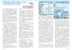 防衛装備の国際共同開発・生産と 日本の防衛産業の方向性