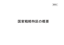 資料2 国家戦略特区等について