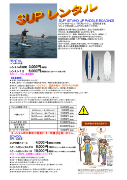 SUP (STAND UP PADDLE BOADING)