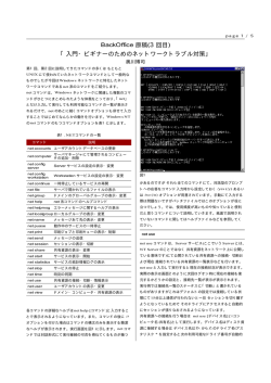 net系コマンドについての説明です。