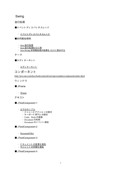 Swing コンポーネント