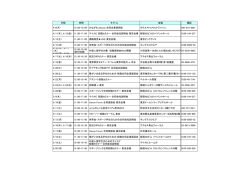日程 時間 タイトル 会場 電話 4/8(月） 13：00-18：00