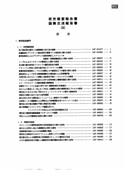 研究概要報告ー 国際交流報告ー (9)