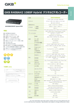 GKB R408AH2 1080P Hybrid デジタルビデオレコーダー