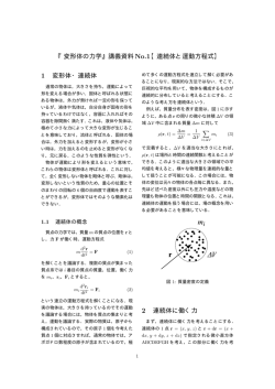 「連続体と運動方程式」