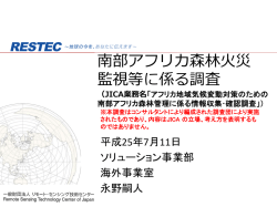 PDF：0.7M - 一般財団法人リモート・センシング技術センター