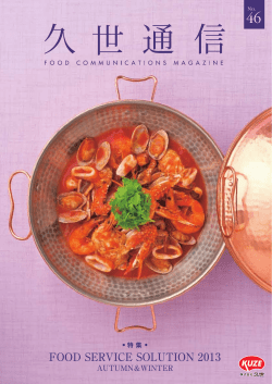 FOOD SERVICE SOLUTION 2013