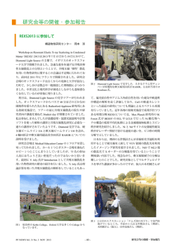 研究会等の開催・参加報告