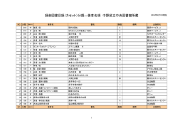 録音図書(カセットテープ)