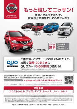 雷 もっと試してニッサン!