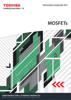 MOSFET （和英統合版） - Toshiba America Electronic Components