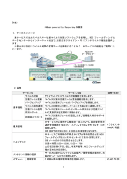 別紙 - カスペルスキー