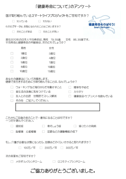 「健康寿命について」のアンケート