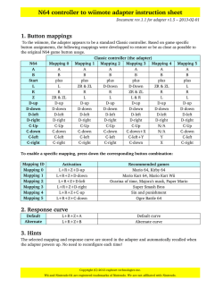 N64 controller to wiimote instruction sheet