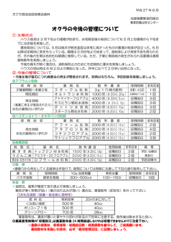 オクラ圃場巡回資料