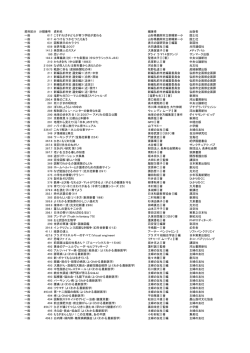 資料区分 分類番号 資料名 編著者 出版者 一般 017 こうすれば