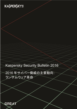 2016年サイバー脅威の主要動向