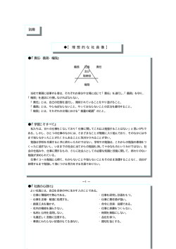 別冊 【 理 想 的 な 社 員 像 】