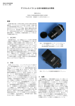デジタルカメラによる紫外線撮影法の開発