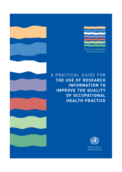 A PRACTICAL GUIDE FOR THE USE OF RESEARCH