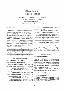 歌詞からラララ―言葉から歌への自動変換