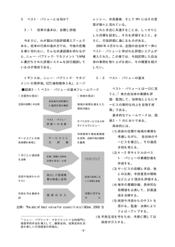 - 9 - 3 ベスト・バリューとは何か？ 3&minus;1 改革の基本は，目標と評価 今