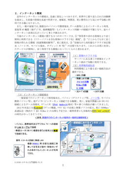 2．インターネット環境