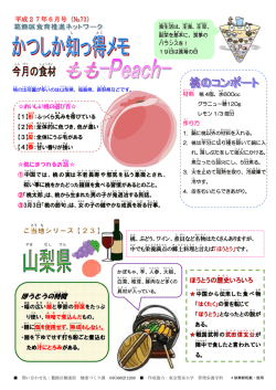 ほうとうの特徴 - 東京聖栄大学
