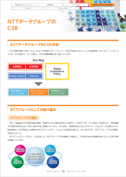 NTTデータグループの CSR