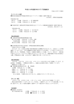 H28年度前半のクラブ活動紹介（pdfファイル）