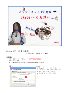 Skype 入門 設定と操作